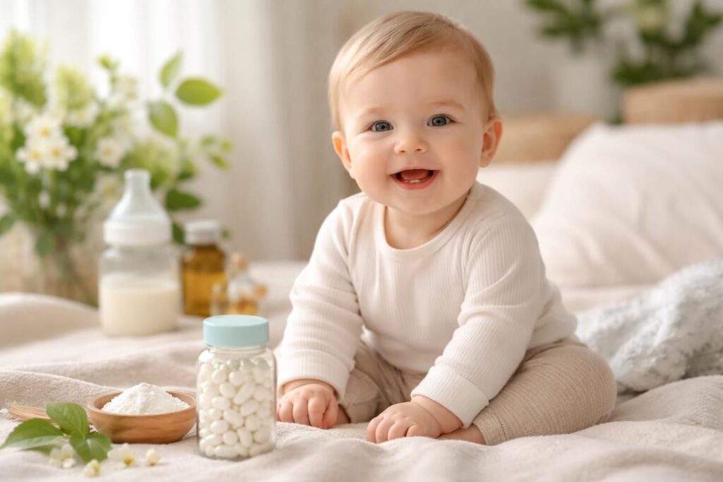 découvrez comment les probiotiques peuvent soutenir le système immunitaire en développement de votre bébé et favoriser sa santé dès les premiers mois.