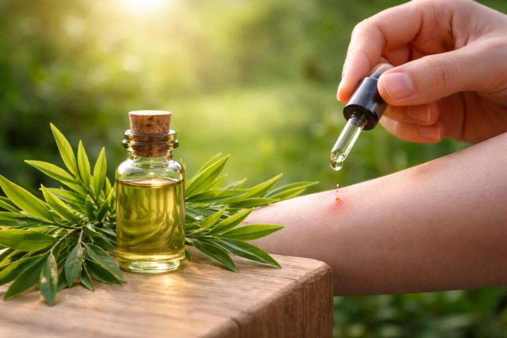découvrez les bienfaits de l'huile essentielle de tea tree, un remède naturel puissant et efficace pour soulager rapidement les piqûres d'insectes.