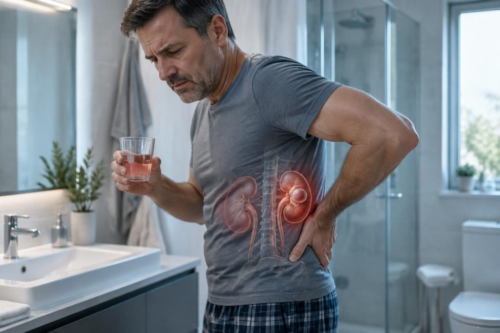 kyste au rein : douleur intense, fièvre ou sang dans les urines ? découvrez les signes qui nécessitent un avis médical sans délai.